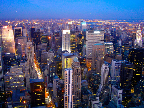 New York với những tòa nhà chọc trời.