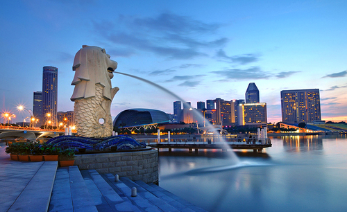 Singapore lúc lên đèn.