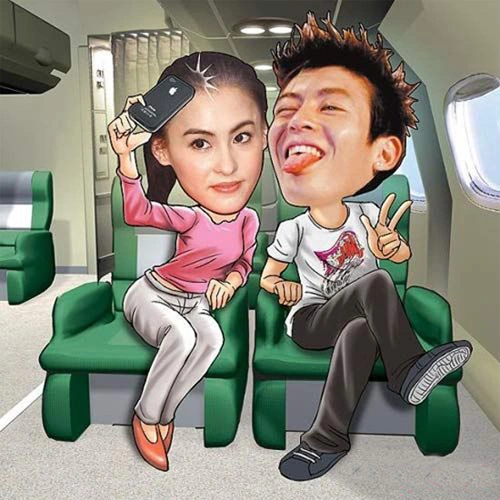 Việc Trần Quán Hy và Trương Bá Chi hội ngộ trên máy bay được nhiều báo 'tô vẽ'