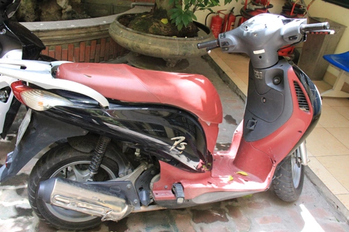 Chiếc xe Vũ dùng làm phương tiện gây án.