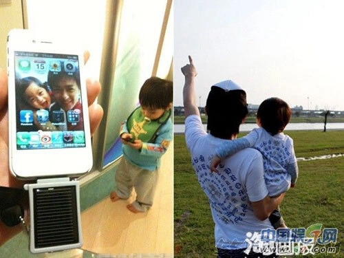 Lâm Chí Dĩnh rất tự hào vì có cậu con trai kháu khỉnh, giống anh như đúc.
