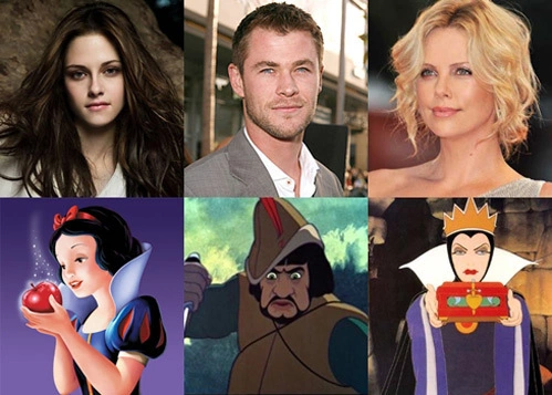 Bộ ba diễn viên chính của 'Snow White and the Huntsman' - Kristen Stewart, Chris Hemsworth và Charlize Theron. Ảnh: Universal.