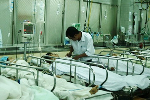 Huy đang nằm điều trị tại bệnh bệnh Chợ Rẫy - TP HCM.