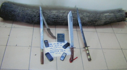 Tang vật vụ án.