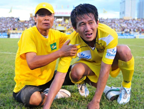 Quang Tình và bố.