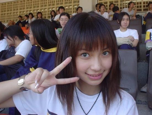 Angelababy thời trung học.
