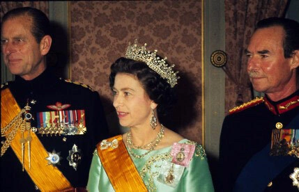 Queen Elizabeth ll with Prince Philip, Duke of Edinburgh and Grand Duke Jean of Luxembourgh during her state visit to Luxembourgh in November 1976. Queen Elizabeth ll with Prince Philip, Duke of Edinburgh and Grand Duke Jean of Luxembourgh during her state visit to Luxembourgh in November 1976.