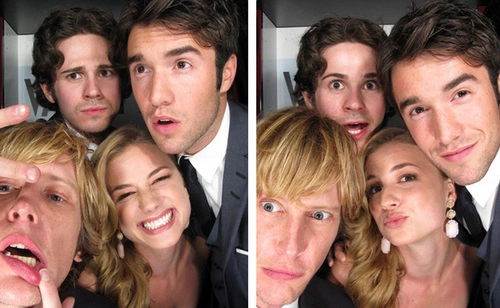 Gabriel Mann, Connor Paolo, Emily VanCamp, and Joshua Bowman. Gabriel Mann, Connor Paolo, Emily VanCamp, and Joshua Bowman.