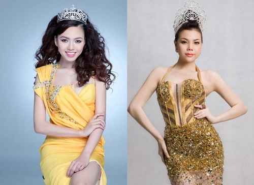 Vũ Hoàng Điệp (trái) và Trà Ngọc Hằng lần đầu kết hợp trong một ca khúc trên sân khấu ca nhạc.