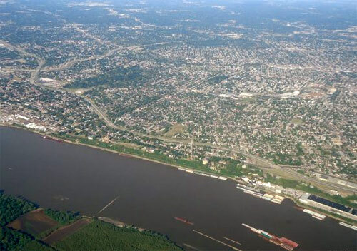 Một khúc sông Mississippi.
