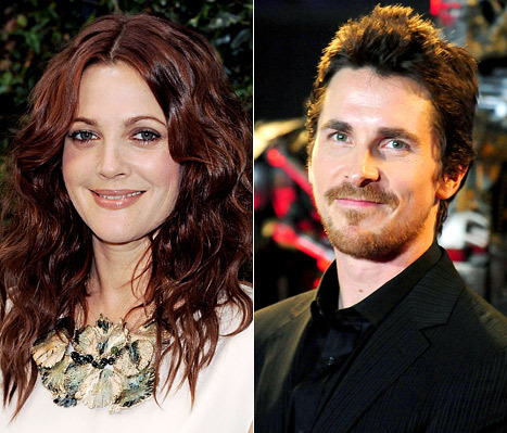 Drew Barrymore và Christian Bale: Tình yêu chưa kịp nở đã tàn. Drew Barrymore và Christian Bale: Tình yêu chưa kịp nở đã tàn.