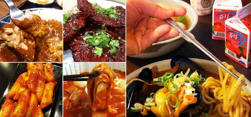 Món ăn Hàn có màu sắc và hương vị hấp dẫn.