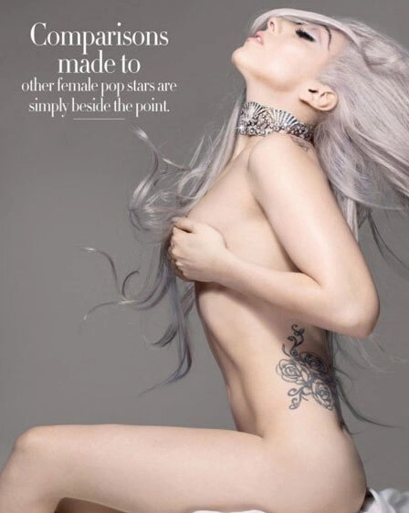 Lady Gaga trên bìa tạp chí vào tháng 9/2010. Lady Gaga trên bìa tạp chí vào tháng 9/2010.