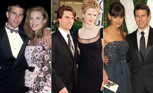 Tom Cruise và 3 người vợ trong đời anh. Tom Cruise và 3 người vợ trong đời anh.