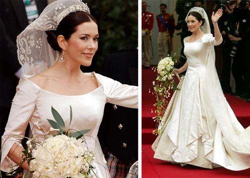 Năm 2004, Công nương Mary đã kết hôn với Thái tử Đan Mạch Frederik, tạo nên một câu chuyện cổ tích thời hiện đại bởi trước khi kết hôn, Mary là con gái một thường dân Australia. Bó hoa cưới của Công nương Mary cũng được thiết kế theo dạng thác đổ, được kết từ hoa hồng và cành khuynh diệp, là một loại cây phổ biến của Australia, quê hương cô. Năm 2004, Công nương Mary đã kết hôn với Thái tử Đan Mạch Frederik, tạo nên một câu chuyện cổ tích thời hiện đại bởi trước khi kết hôn, Mary là con gái một thường dân Australia. Bó hoa cưới của Công nương Mary cũng được thiết kế theo dạng thác đổ, được kết từ hoa hồng và cành khuynh diệp, là một loại cây phổ biến của Australia, quê hương cô.
