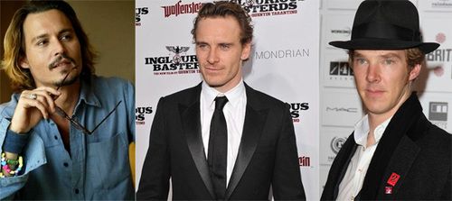 3 tài tử Johnny Deep, Michael Fassbender và Benedict Cumberbatch. 3 tài tử Johnny Deep, Michael Fassbender và Benedict Cumberbatch.