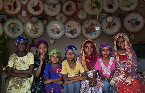 Young girls sit inside a home outside of Al Hudaydah, Yemen, in 2010 Young girls sit inside a home outside of Al Hudaydah, Yemen, in 2010