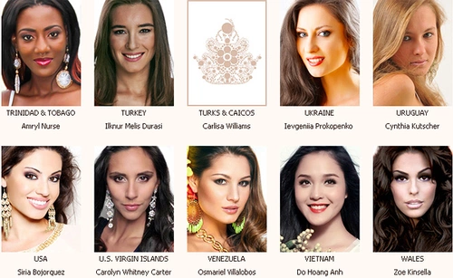 Hình ảnh của Hoàng Anh trên website Miss Earth 2012. Hình ảnh của Hoàng Anh trên website Miss Earth 2012.