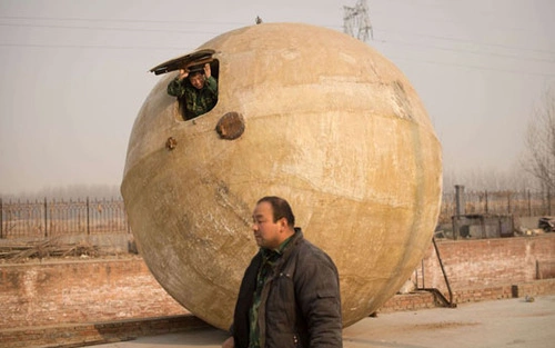 He has built seven of the pods so far. He says he was inspired by the apocalyptic Hollywood movie '2012' and the 2004 Asian tsunami. He has built seven of the pods so far. He says he was inspired by the apocalyptic Hollywood movie '2012' and the 2004 Asian tsunami.