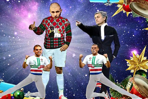 Benzema là nhân vật trung tâm trong video nhạc chế mừng Giáng sinh 'Karim Benzema'. Benzema là nhân vật trung tâm trong video nhạc chế mừng Giáng sinh 'Karim Benzema'.