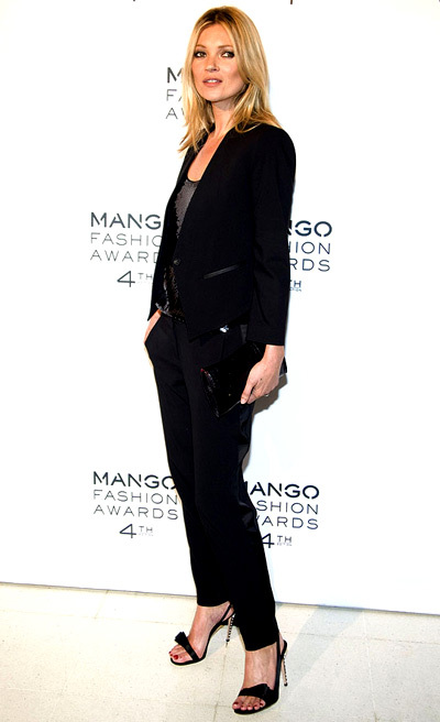 Eschew a cocktail dress for a trouser suit every now and then. Its the perfect balance between sexy and subversive. Kate Moss at the Mango Fashion Awards, May 2012. Eschew a cocktail dress for a trouser suit every now and then. Its the perfect balance between sexy and subversive. Kate Moss at the Mango Fashion Awards, May 2012.