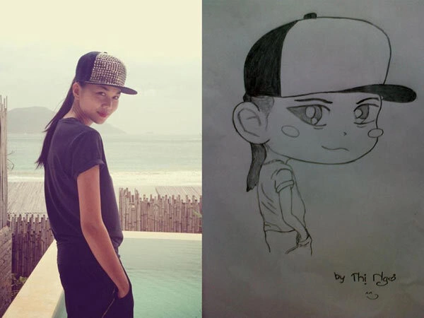 Siêu mẫu Thanh Hằng khoe bức tranh chibi đáng yêu do fan vẽ tặng: Ai tuấn tú hơn? Hình bên phải nhìn cute dã man nhỉ. Siêu mẫu Thanh Hằng khoe bức tranh chibi đáng yêu do fan vẽ tặng: Ai tuấn tú hơn? Hình bên phải nhìn cute dã man nhỉ.