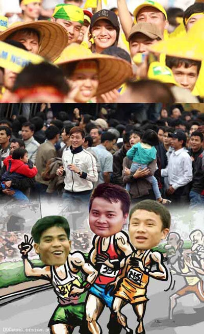 Cuộc thi chạy hài hước của CĐV Nghệ An. Cuộc thi chạy hài hước của CĐV Nghệ An.