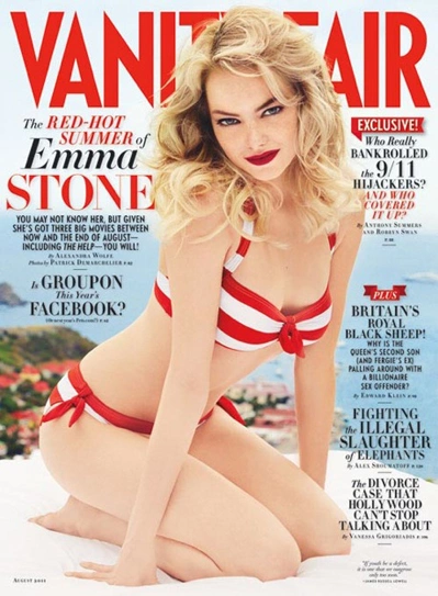 "Phù thủy" Emma Stone khoe làn da trắng sứ trong bộ bikini họa tiết thủy thủ. iết kế bikini kiểu này lại giúp ích khá nhiều cho việc giấu đi phần mỡ thừa ở bụng. Ngoài ra, bikini cạp cao cũng giúp cho đôi chân của bạn nhìn dài hơn rất nhiều. "Phù thủy" Emma Stone khoe làn da trắng sứ trong bộ bikini họa tiết thủy thủ. iết kế bikini kiểu này lại giúp ích khá nhiều cho việc giấu đi phần mỡ thừa ở bụng. Ngoài ra, bikini cạp cao cũng giúp cho đôi chân của bạn nhìn dài hơn rất nhiều.