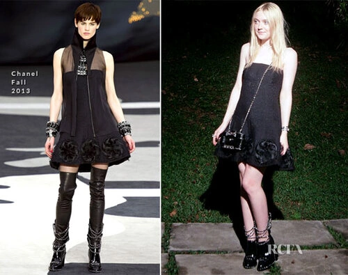 Datoka Fanning In Chanel Front Row Chanel Cruise 2014. Datoka Fanning In Chanel Front Row Chanel Cruise 2014.