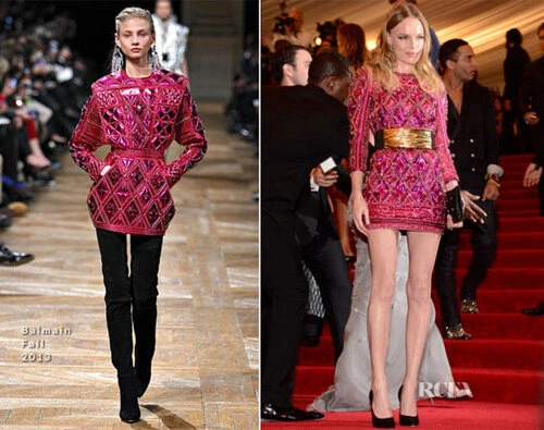 Kate Bosworth In Balmain 2013 Met Gala. Kate Bosworth In Balmain 2013 Met Gala.