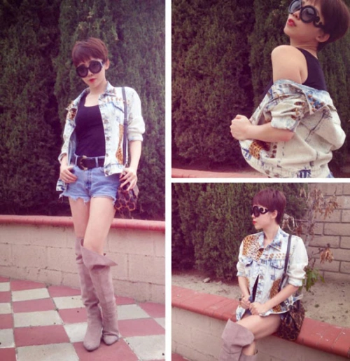 Lúc khác, người ta lại bắt gặp một Tóc Tiên bụi bặm, khỏe khoắn khi diện . Lúc khác, người ta lại bắt gặp một Tóc Tiên bụi bặm, khỏe khoắn khi diện .