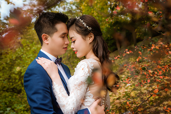 chụp ảnh mùa cưới lãng mạn