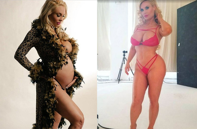 5 tháng sau khi sinh con gái với rapper Ice T, người mẫu Coco Austin trở lại bốc lửa trong buổi chụp hình quảng cáo đồ bơi và nội y do cô tự thiết kế.