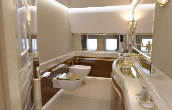 On board Putins presidential plane dripping with gold and boasting an onboard gym& but how does it compare with Trumps? - 7