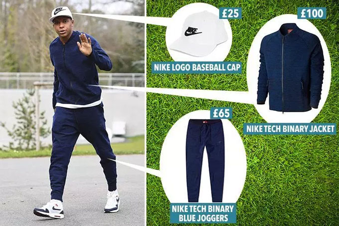 Soi giá quần áo, giầy chất giống Mbappe - 5