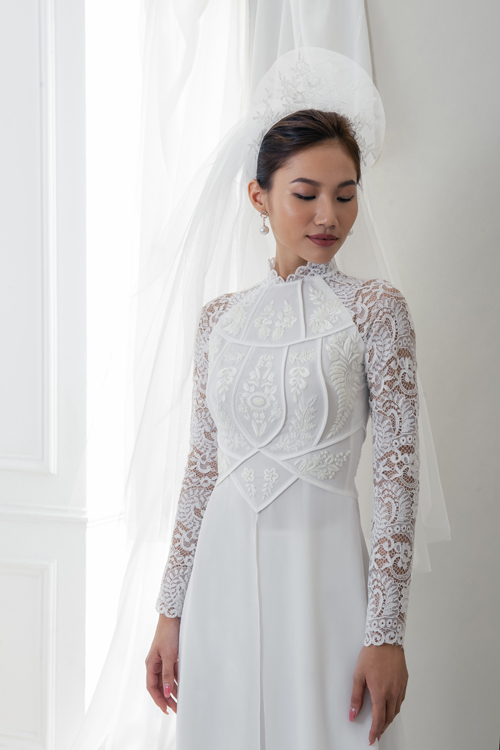 Mỗi mảnh đều là quá trình tâm huyết và sáng tạo, là sự kết hợp của chân - thiện - mỹ, tôn nét đẹp của cô dâu trong dịp hỷ sự.