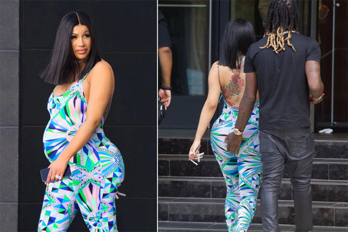 Cardi B khoe đường cong trong bộ jumpsuit. Ảnh: Shutterstock