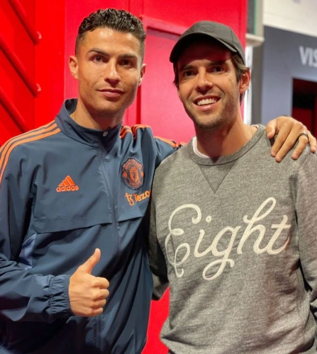 C. Ronaldo và Kaka có 4 năm sát cánh trong màu áo Real từ 2009 đến 2013. Ảnh: Instagram Kaka