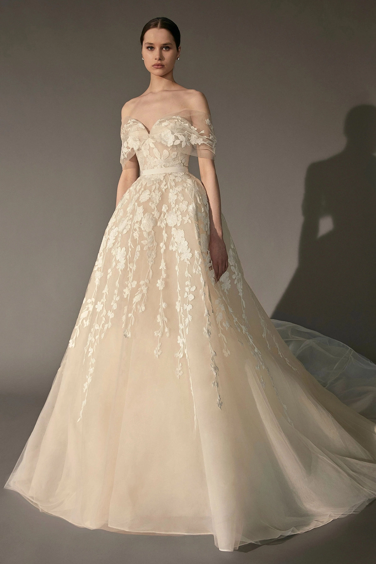 elie saab off the shoulder wedding dress LOOK 14 - ELIE SAAB BRIDAL