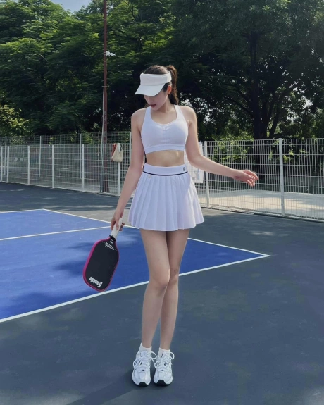 Trước khi kết hôn, hoa hậu Đỗ Thị Hà đã lộ 'hint' với đại gia Quảng Trị ở sân pickleball từ lâu