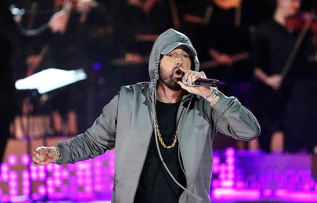 Rapper Eminem. Ảnh: AP