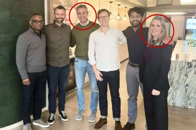 Andy Byron (third from left) and Kristin Cabot (right). Photo: Bain Capital Ventures
