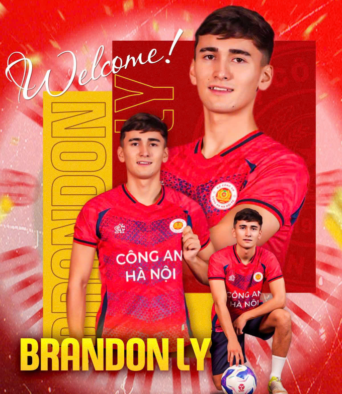CAHN chào mừng Brandon Ly gia nhập đội bóng. Ảnh: CAHN FC