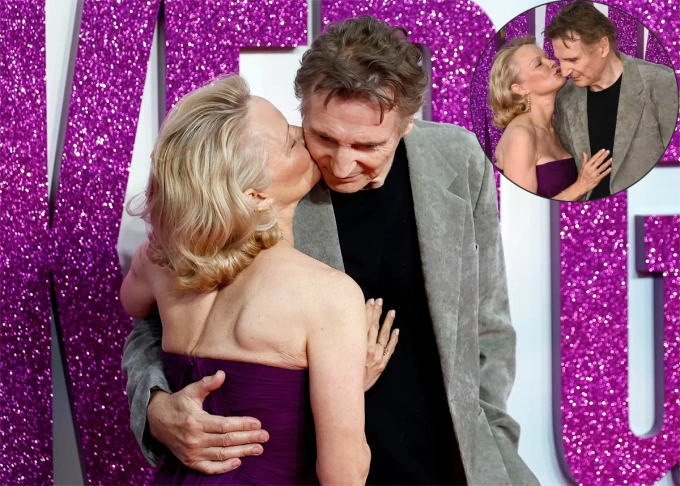 Pamela Ander son - bom sex nổi tiếng một thời của Hollywood - và tài tử Liam Neeson hôn nhau trên thảm đỏ ra mắt phim The Naked Gun ở London. Những khoảnh khắc ngọt ngào này của hai ngôi sao độc thân khiến người hâm mộ tin rằng họ đang hẹn hò. Trước đó, tài tử Taken, 73 tuổi, thú nhận trên tạp chí People ông vô cùng say mê Pamela khi hợp tác trong phim mới bởi cách làm việc chuyên nghiệp và tính hài hước. Trong khi đó, Pamela khen Liam Nesson là một quý ông hoàn hảo.
