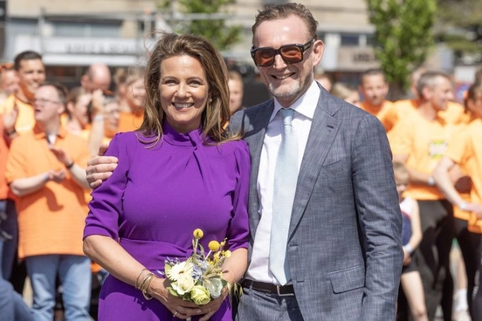 Hoàng tử Bernhard và Công nương Annette vào ngày 27/4/2025. Ảnh: Marcel Koch