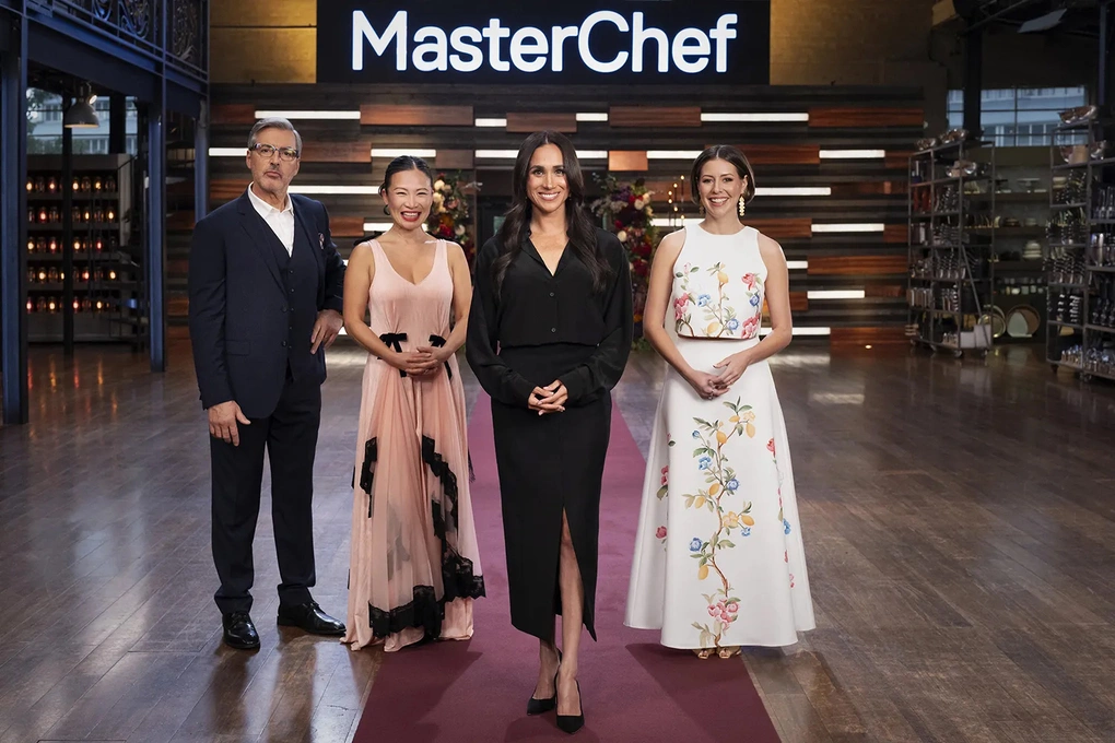 Meghan và các giám khảo của MasterChef Australia, trong đó Poh đứng thứ hai từ trái sang. Ảnh: Instagram